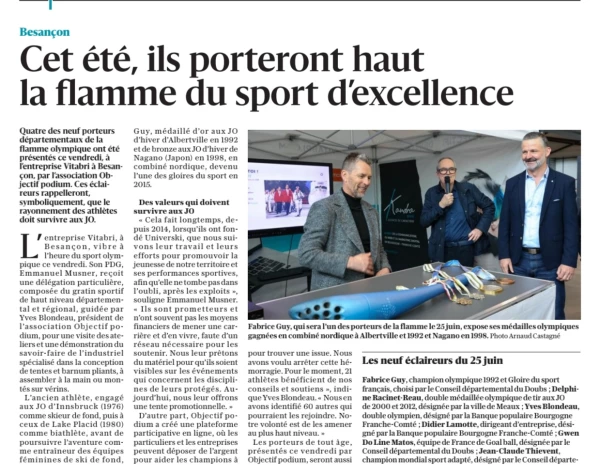 Cet été, ils porteront haut la flamme du sport d'excellence